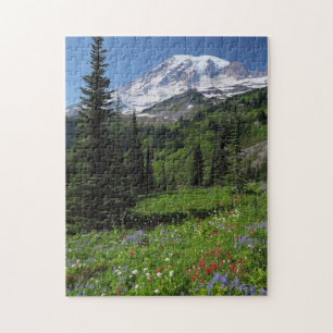 Wildblumen beim Mount Rainier Puzzle