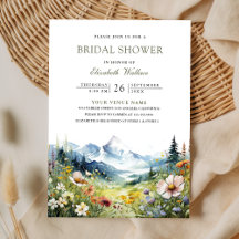 Wildblumen-Bergwiese QR-Code-Brautjunggesellinnena
