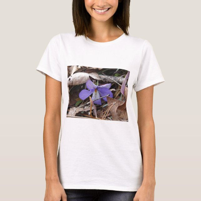 Wildblumen Birds-Foot Violet Hot Springs AR Gesche T-Shirt (Vorderseite)
