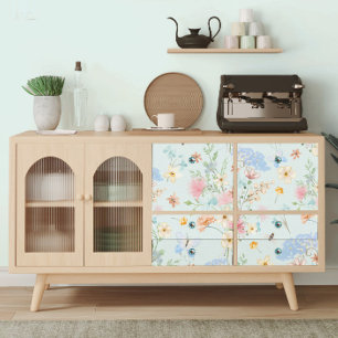 Wildblumen Blauer Blütenbarmherziger Dekoupage Seidenpapier