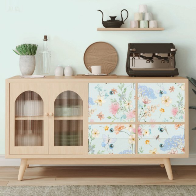 Wildblumen Blauer Blütenbarmherziger Dekoupage Seidenpapier (Von Creator hochgeladen)