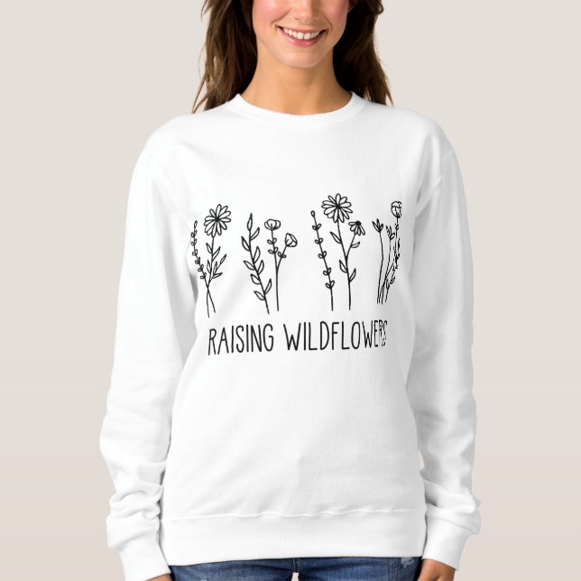 Wildblumen Blume Liebhaber Sweatshirt (Vorderseite)