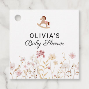 Wildblumen Blumen Boho Baby Shower Erinnerungs Ges Geschenkanhänger