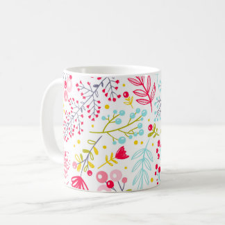Wildblumen Blumen, Botanischer Garten, Farbige gif Kaffeetasse