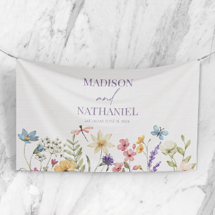 Wildblumen Blumen Flor Garten Hochzeit Banner