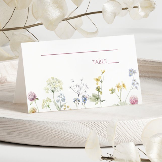 Wildblumen Blumen Hochzeit  Platzkarte (Von Creator hochgeladen)