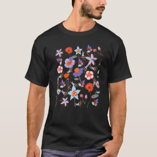 Wildblumen-Blumengarten Floral Modern T-Shirt