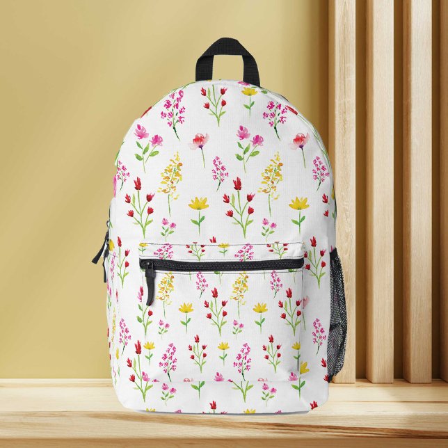 Wildblumen Blumengeflecht Niedliche Blume Bedruckter Rucksack (Von Creator hochgeladen)