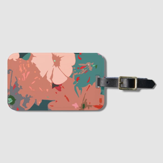 Wildblumen Blumenhochzeiten Bridesmaid Geschenk Ge Gepäckanhänger (Vorderseite (Horizontal))