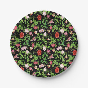 Wildblumen-Blumenmuster Pappteller