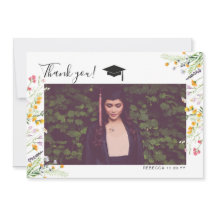 Wildblumen boho Abschluss Danke Foto