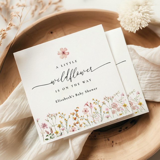 Wildblumen-Boho-Baby-Party Serviette (Von Creator hochgeladen)