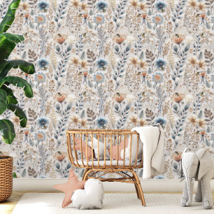 Wildblumen Boho Botanik Honigbiene Tapete