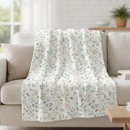 Wildblumen Boho Fleecedecke