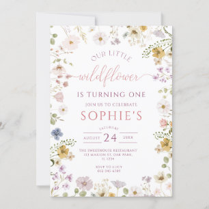 Wildblumen Boho Garden Floral Geburtstag Einladung