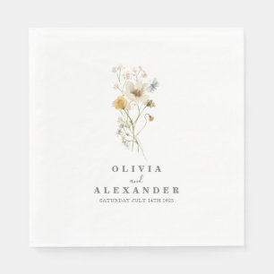 Wildblumen Boho-Garten floral Serviette
