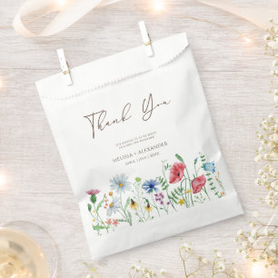Wildblumen Boho Garten Florale Hochzeit Dankeschön Geschenktütchen