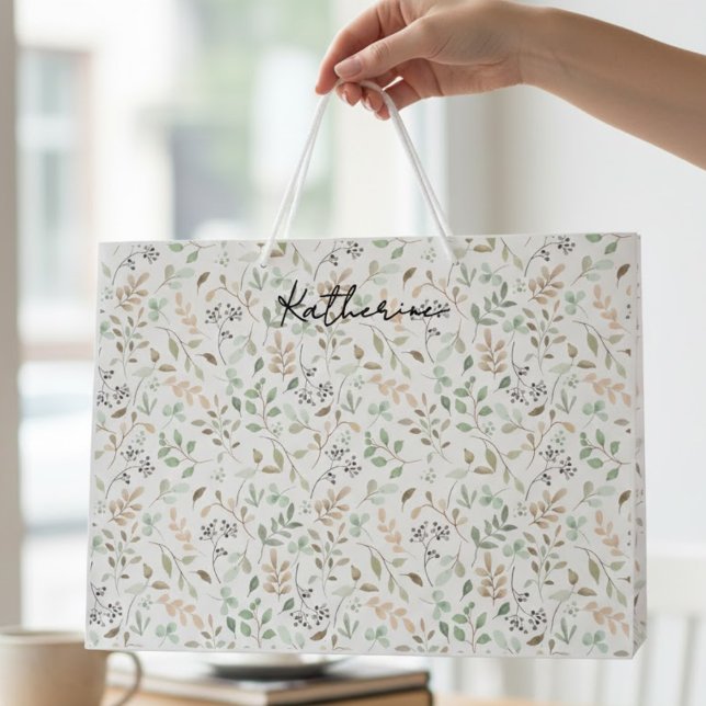 Wildblumen Boho  Große Geschenktüte (Von Creator hochgeladen)