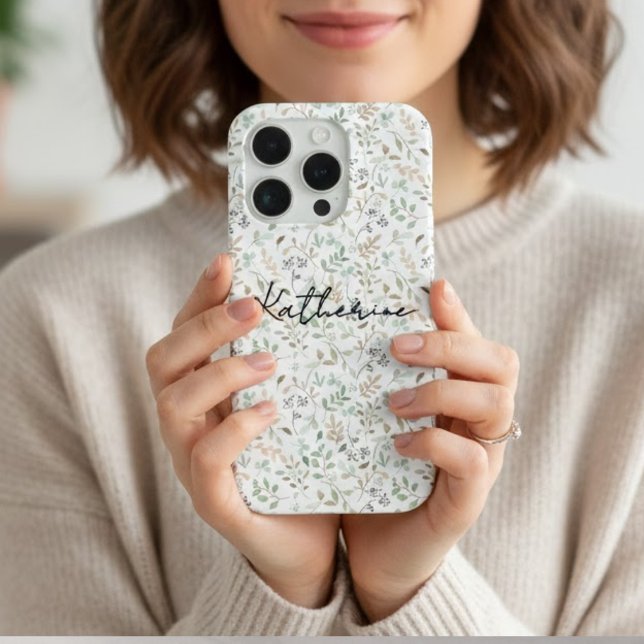 Wildblumen Boho Name iPhone Hülle (Von Creator hochgeladen)
