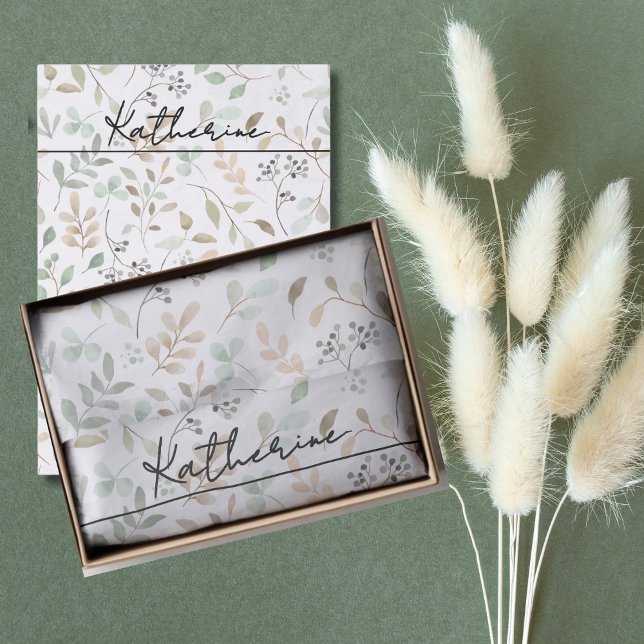 Wildblumen-Boho-Name Seidenpapier (Von Creator hochgeladen)