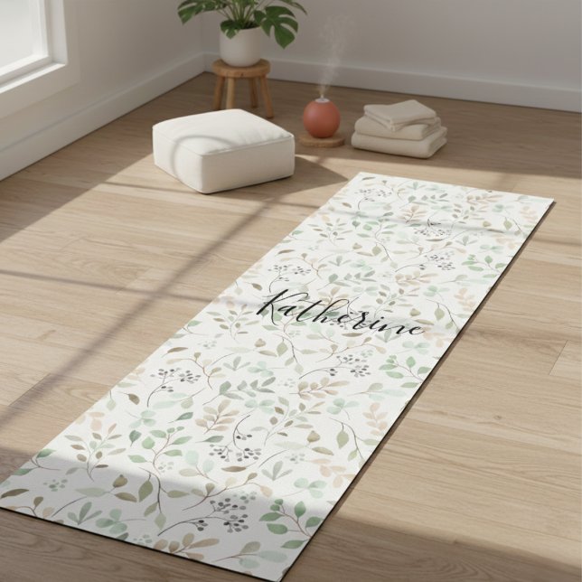 Wildblumen-Boho-Personalized Yogamatte (Von Creator hochgeladen)