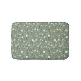 Wildblumen Boho Trendy Badematte