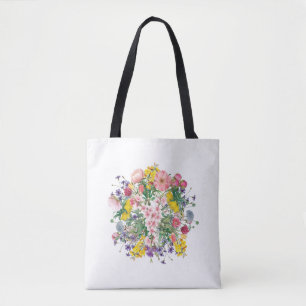Wildblumen Botanische Farbenblüte Tasche
