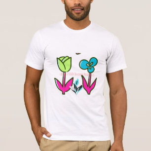 Wildblumen-Botanische Kunst - Naturillustration T-Shirt