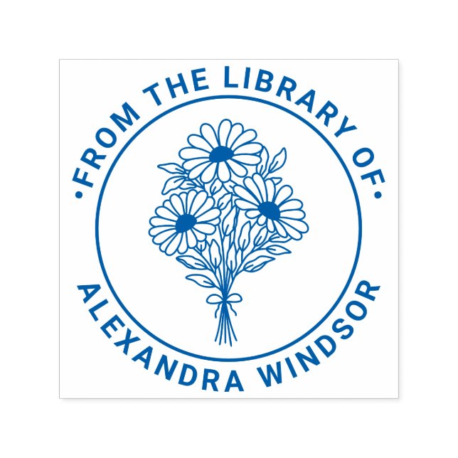 Wildblumen Bouquet #2 Bibliotheksname Embosser Permastempel (Design)