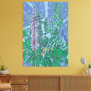 Wildblumen Bouquet Bluebonnet Blume Blumenart Leinwanddruck