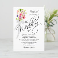 Wildblumen Bouquet Rustic Boho Wedding