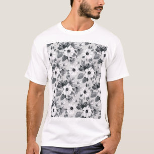 Wildblumen Bouquet Wasserfarbe Vintag Illustration T-Shirt