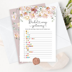 Wildblumen Brautparty Emoji-Picknickspiel
