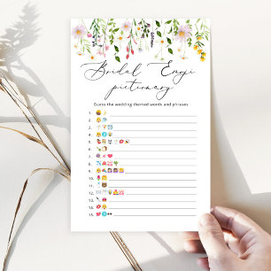 Wildblumen Brautparty Emoji-Picknickspiel