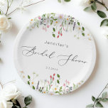 Wildblumen Brautparty Pappteller<br><div class="desc">Wildblumen Brautparty Paper Teller Matching Elemente verfügbar.</div>