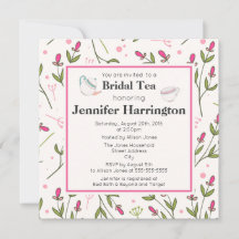 Wildblumen Bridal Tee aus rosa und grünem Langerst