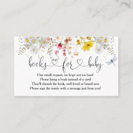 Wildblumen-Bücher für die Babyverpackungskarte Begleitkarte