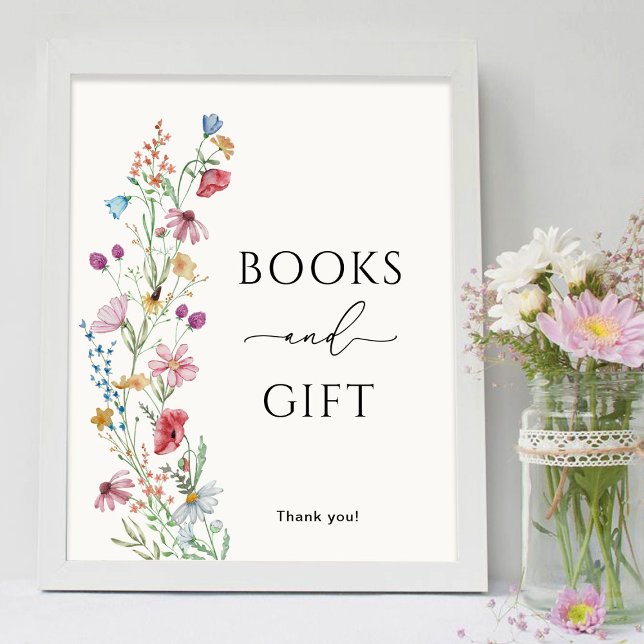 Wildblumen Bücher und Geschenk Poster (Von Creator hochgeladen)