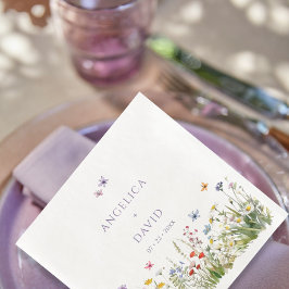 Wildblumen Butterflies Hochzeit von Napkin Serviette
