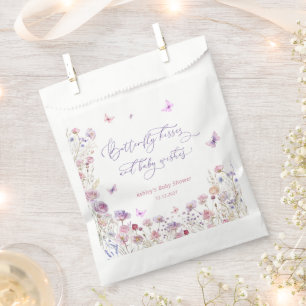 Wildblumen Butterfly Kisses Baby Dusche Geschenktütchen
