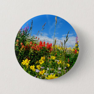 Wildblumen Button