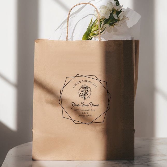 Wildblumen Chic Bracket Frame, elegantes Skript Gummistempel (Von Creator hochgeladen)