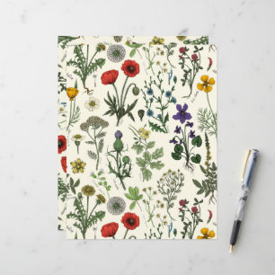 Wildblumen-Collage