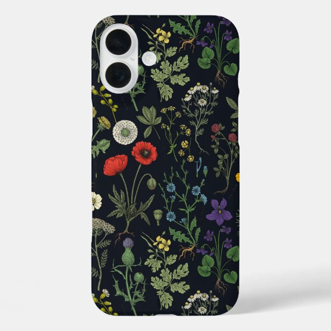Wildblumen-Collage Case-Mate iPhone Hülle (Rückseite)