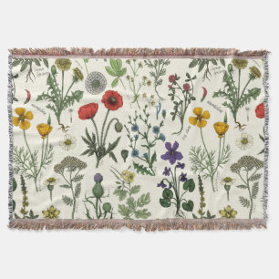 Wildblumen-Collage Decke
