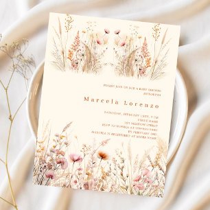 Wildblumen Creme peach Boho Budget Kinderdusche