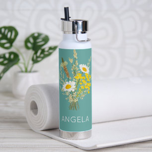 Wildblumen Daisies Floral Bouquet Individuelle Nam Trinkflasche