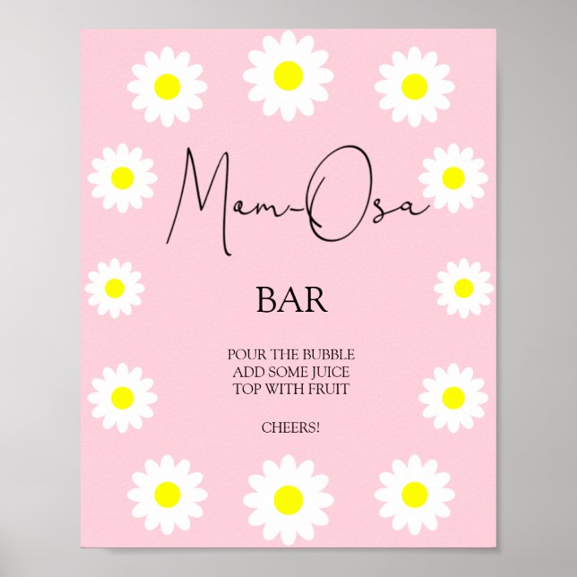 Wildblumen Daisies - Mama-Osa-Bar Poster (Vorne)