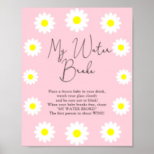 Wildblumen Daisies - Wasserpanne - Spielzeichen Poster