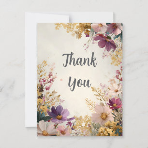 Wildblumen Dankeskarten Postkarte